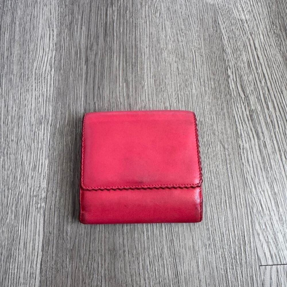 Vintage Magenta Loewe Trifold Anagram Wallet - Picture 7 of 8
